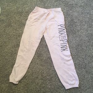 Vs love pink drawstring sweatpants